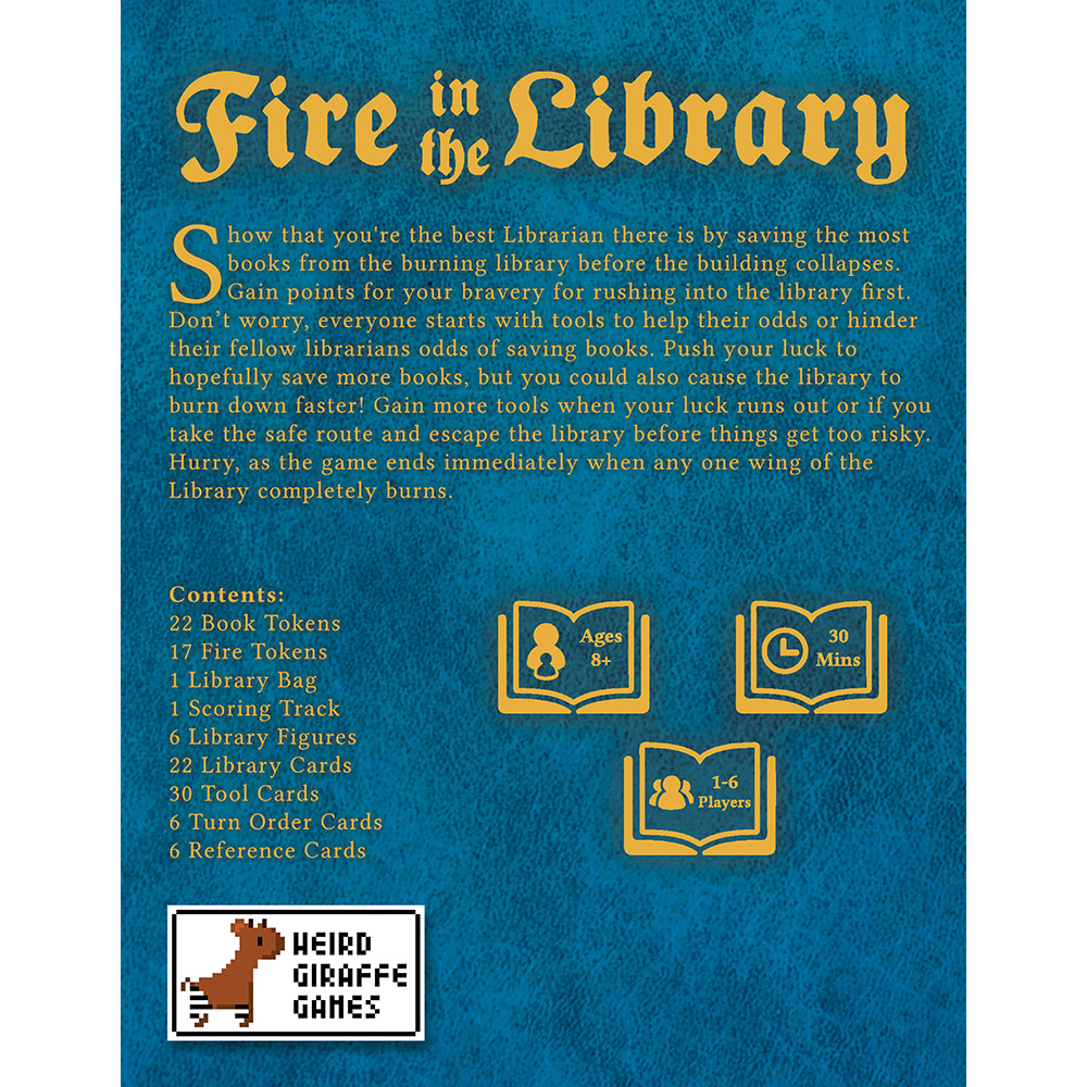 Fire in the Library – 2nd Edition – PSI Playhouse
