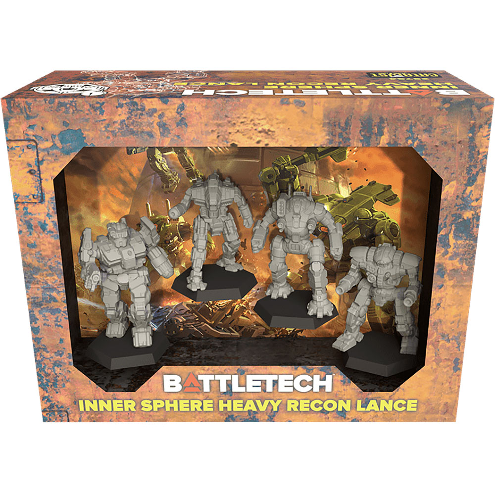 Battletech Inner Sphere - Heavy Recon Lance Miniatures Set Catalyst Game Labs